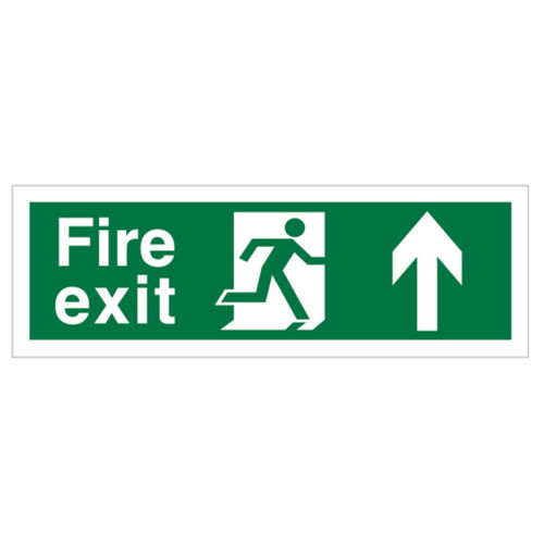 Fire Exit (Up Arrow) Sign (40013V)